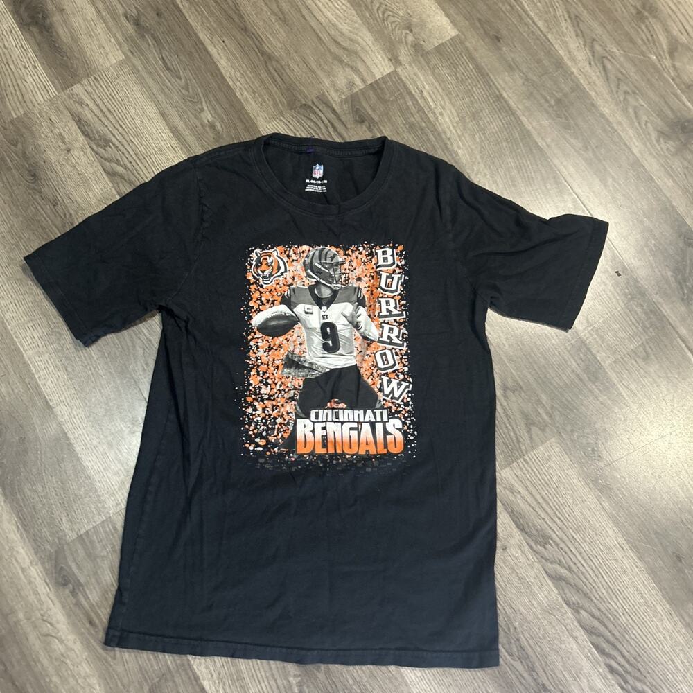 Youth XL NFL Bengals Burrow Black Tshirt